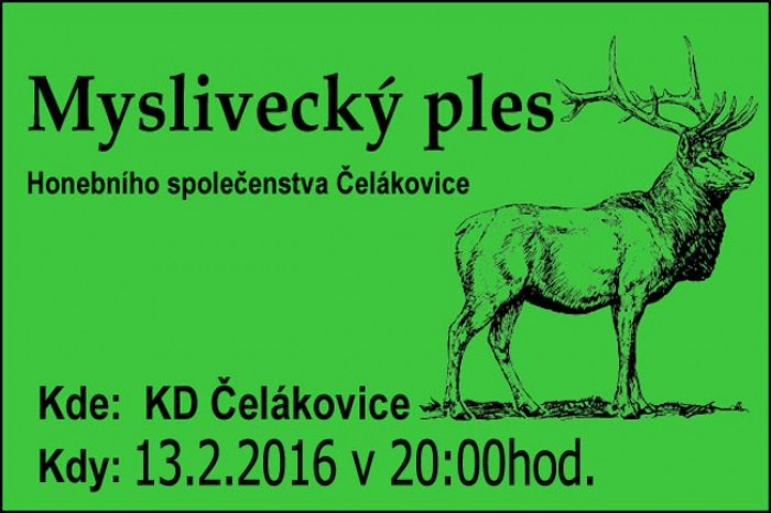 13.02.2016 - Ples Okresních myslivců - Čelákovice