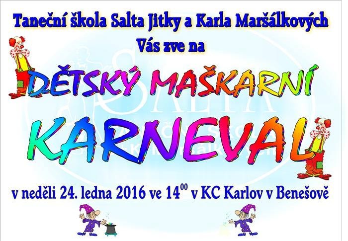 24.01.2016 - Dětský karneval - Benešov