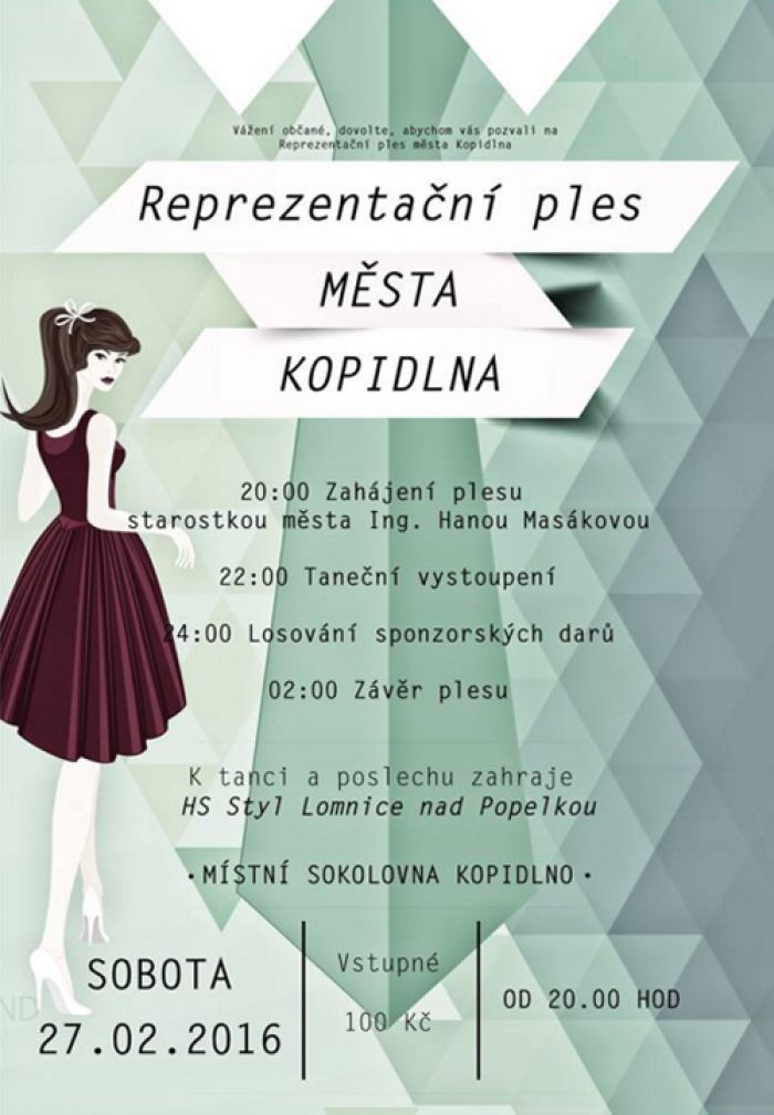 27.02.2016 - Reprezentační ples města Kopidlna