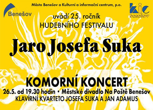 26.05.2016 - Jaro Josefa Suka - Komorní koncert / Benešov