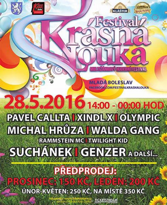28.05.2016 -  Hudební festival Krásná louka 2016 - Mladá Boleslav