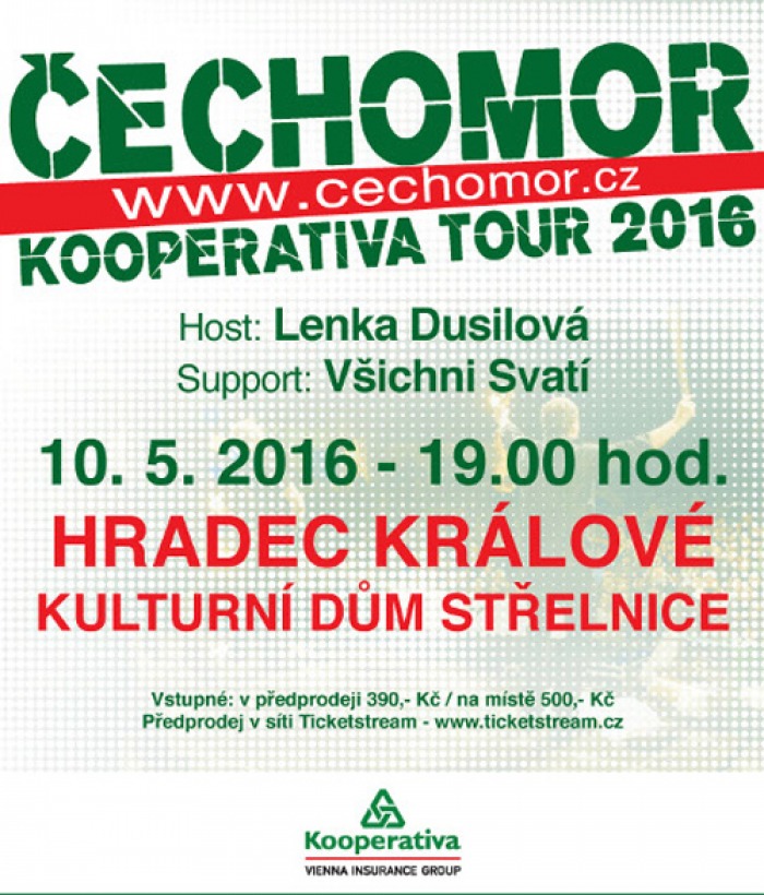 10.05.2016 - ČECHOMOR - KOOPERATIVA TOUR 2016 / Hradec Králové