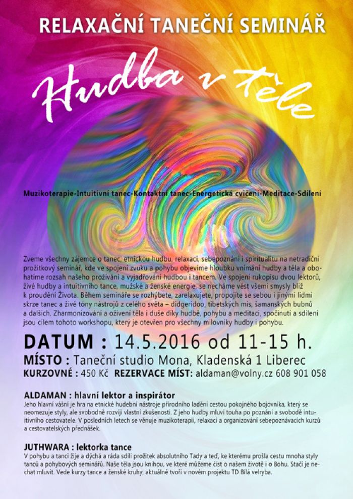 14.05.2016 - Hudebně-tanenčí workshop HUDBA V TĚLE / Liberec