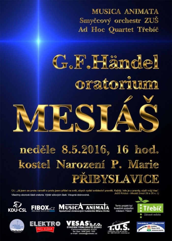 08.05.2016 - G. F. Händel - oratorium MESIÁŠ - Přibyslavice
