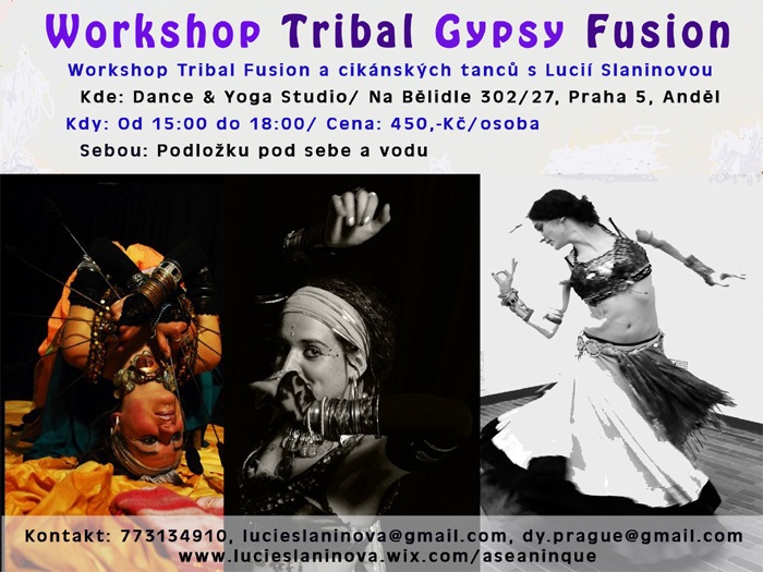 18.06.2016 - Workshop/seminář tance Tribal Fusion a cikánských tanců - Praha