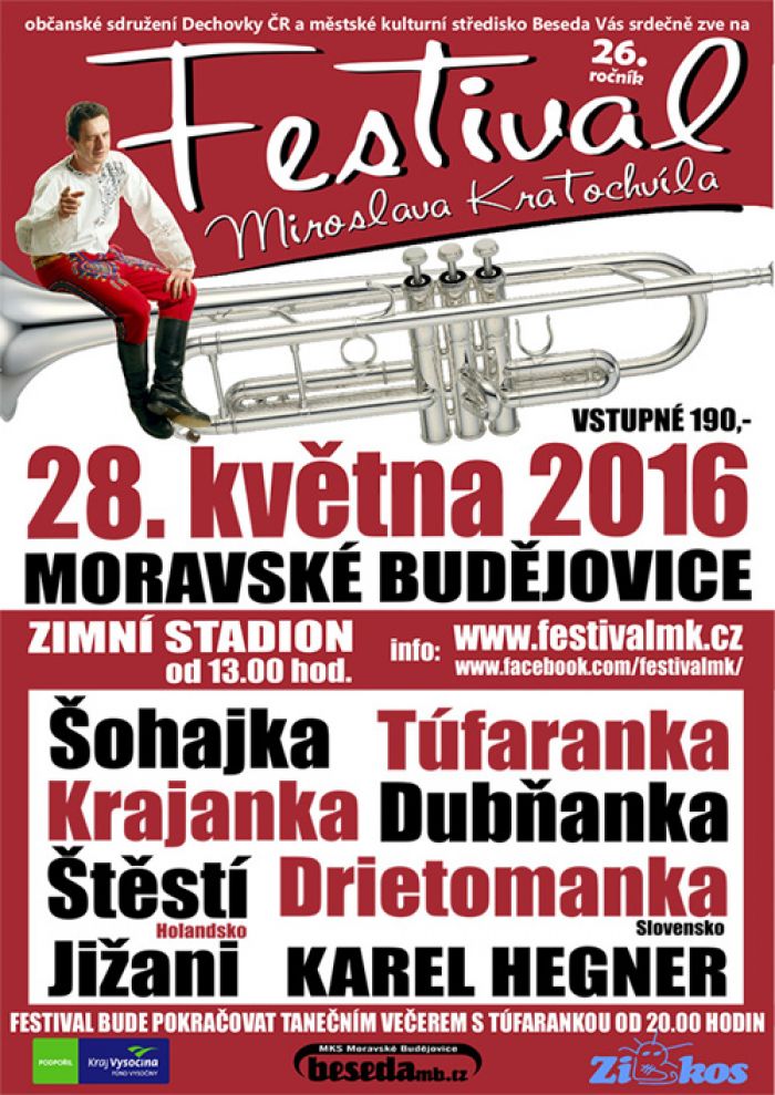 28.05.2016 - Festival Miroslava Kratochvíla - Moravské Budějovice