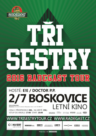 02.07.2016 - TŘI SESTRY RADEGAST TOUR 2016 - Boskovice