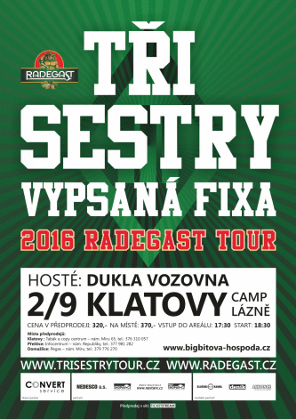 02.09.2016 - TŘI SESTRY RADEGAST TOUR 2016 - Klatovy