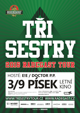 03.09.2016 - TŘI SESTRY RADEGAST TOUR 2016 - Písek