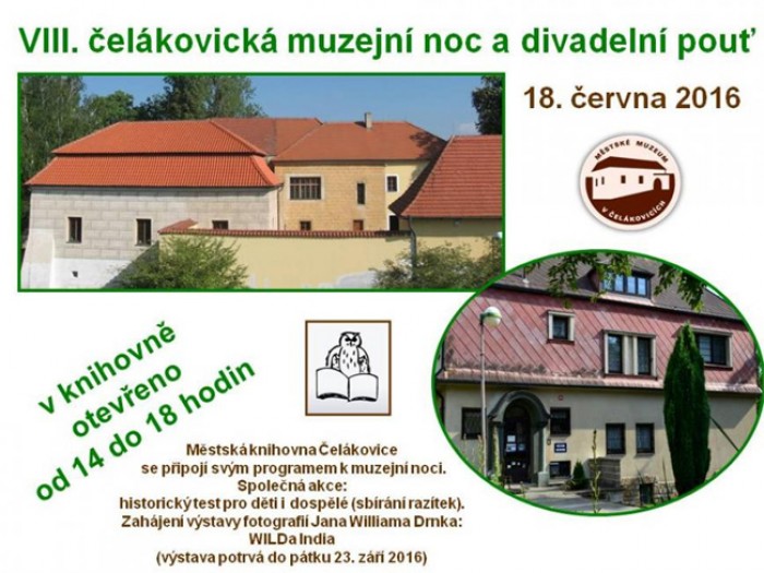 18.06.2016 - VIII. čelákovická muzejní noc a divadelní pouť v knihovně