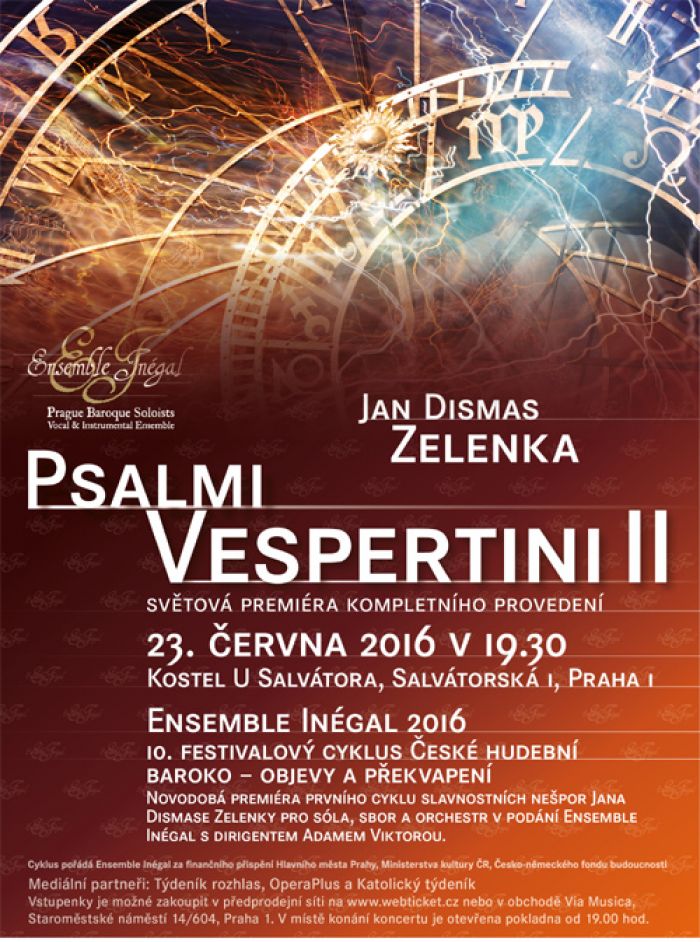 23.06.2016 - Jan Dismas Zelenka: PSALMI VESPERTINI II - Praha 1