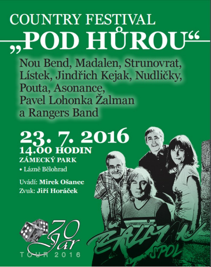 23.07.2016 - Country festival Pod Hůrou 2016 - Lázně Bělohrad