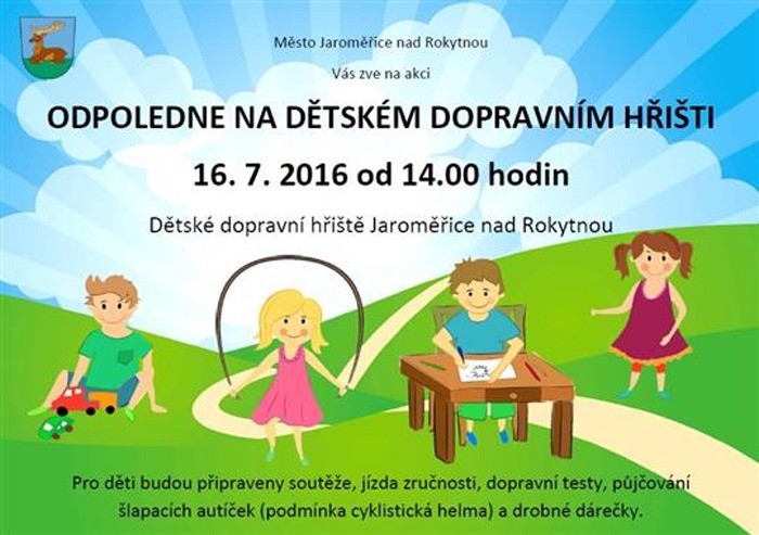 16.07.2016 - Odpoledne na dětském dopravním hřišti - Jaroměřice nad Rokytnou
