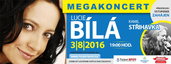 03.08.2016 - MEGAKONCERT Lucie Bílé a Kamila Střihavky - Světlá nad Sázavou