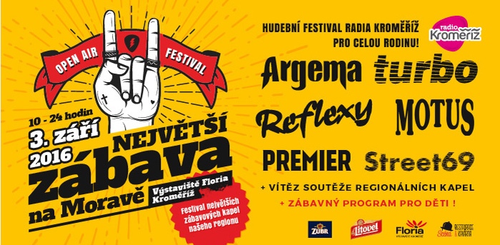 03.09.2016 - Open Air Festival  - NEJVĚTŠÍ ZÁBAVA NA MORAVĚ / Kroměříž