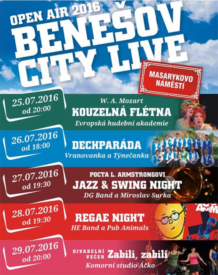 27.07.2016 - Benešov City Live - JAZZ & SWING NIGHT