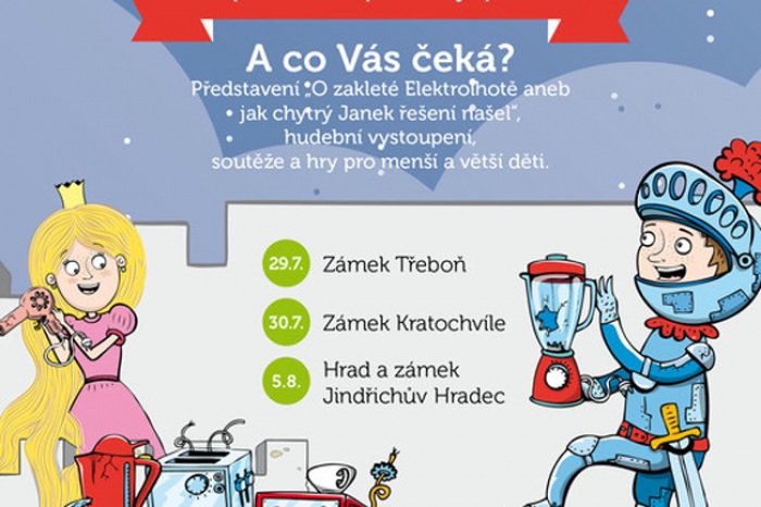 30.07.2016 - Večerní prohlídky s Elektrolhotou -  zámek Třeboň