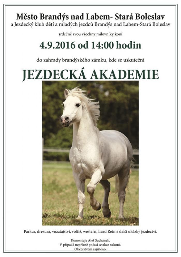 04.09.2016 -   Jezdecká akademie - Brandýs nad Labem
