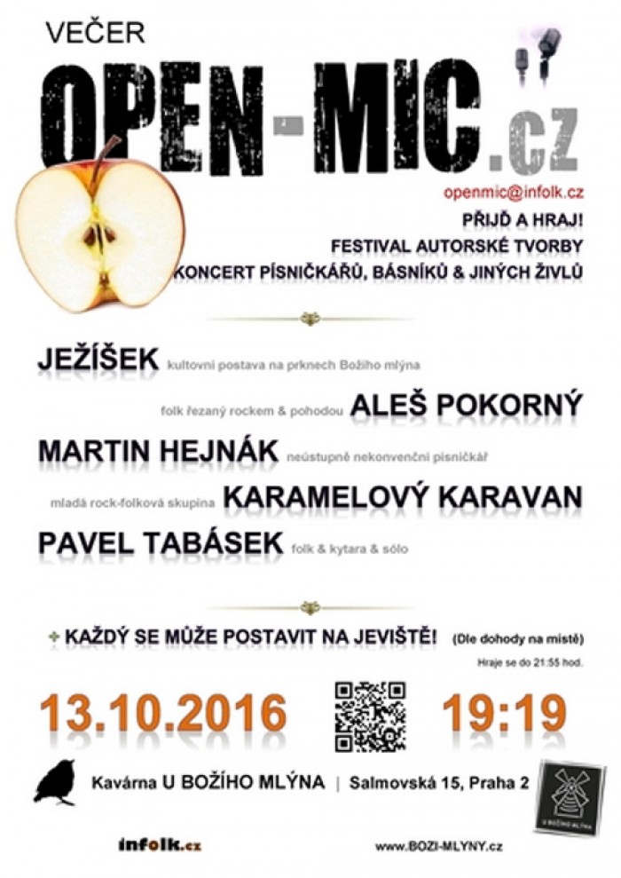 13.10.2016 - Festival autorské tvorby - OPEN-MIC.cz / Praha 2