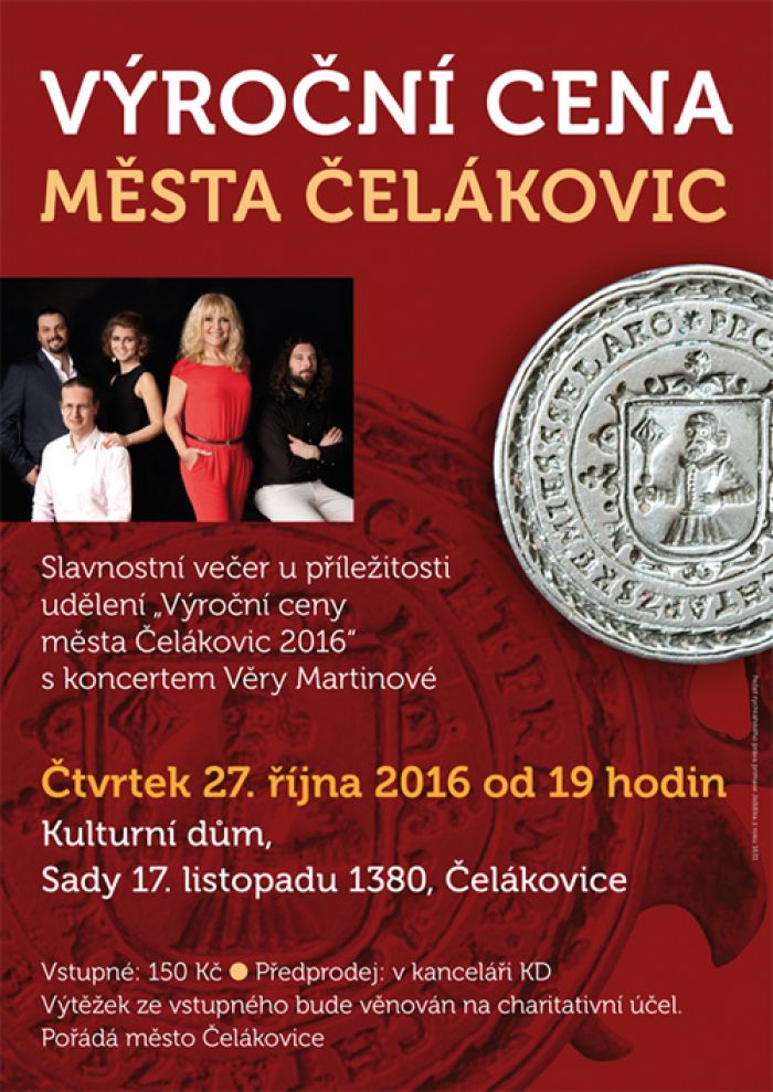 27.10.2016 - Výroční cena města Čelákovice