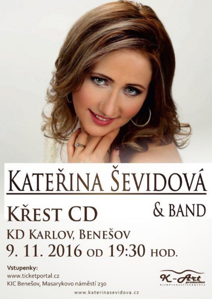 09.11.2016 - Koncert Kateřiny Ševidové & Band - Benešov