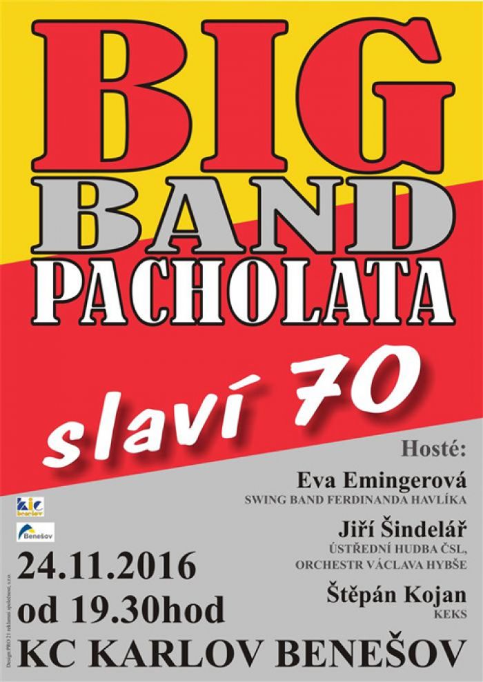 24.11.2016 - Big Band Pacholata slaví 70 - Benešov