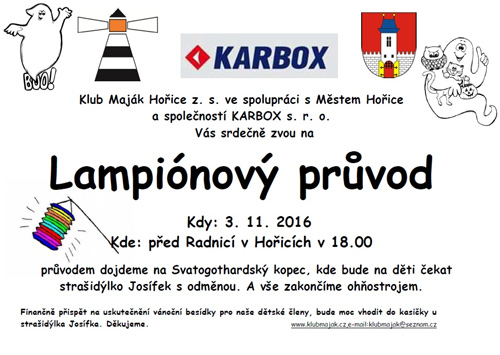 03.11.2016 - Lampionový průvod - Hořice