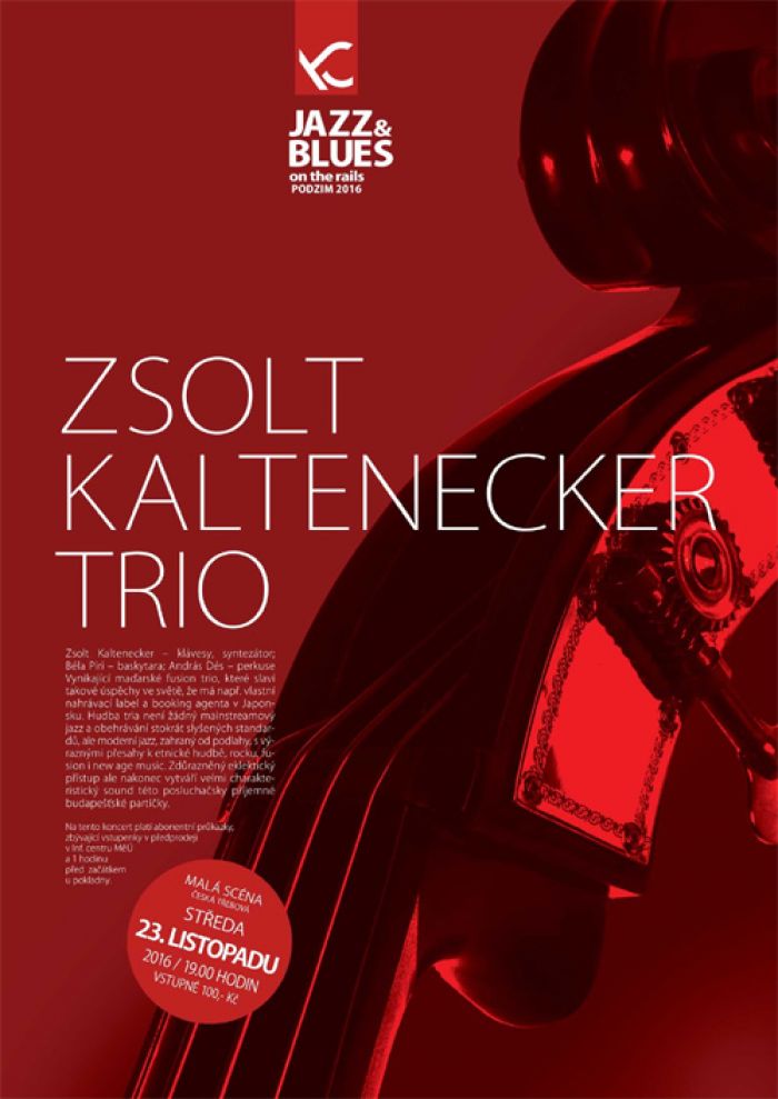 23.11.2016 - ZSOLT KALTENECKER TRIO (Maďarsko) - Česká Třebová
