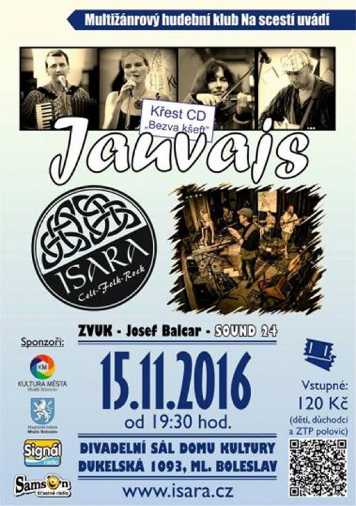 15.11.2016 - Isara a Jauvajs Na scestí - Koncert / Mladá Boleslav