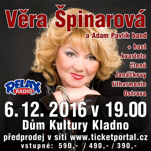06.12.2016 - Věra Špinarová & band Adama Pavlíka  / Kladno