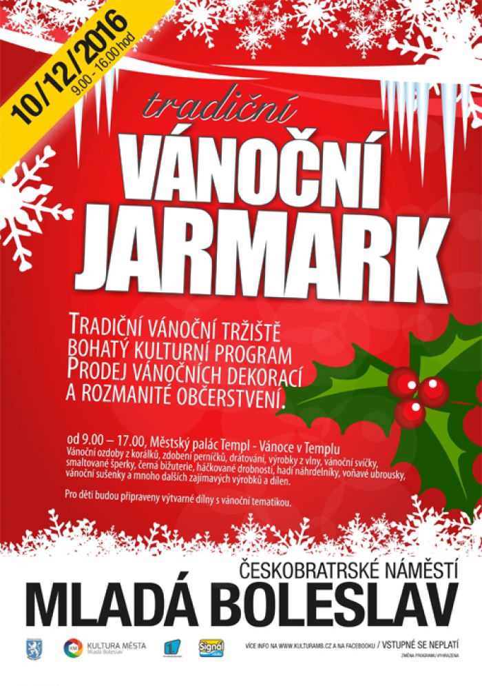 10.12.2016 - VÁNOČNÍ JARMARK - Mladá Boleslav