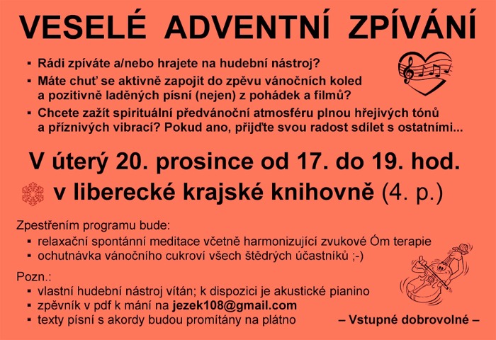 20.12.2016 - Veselé adventní zpívání - Liberec