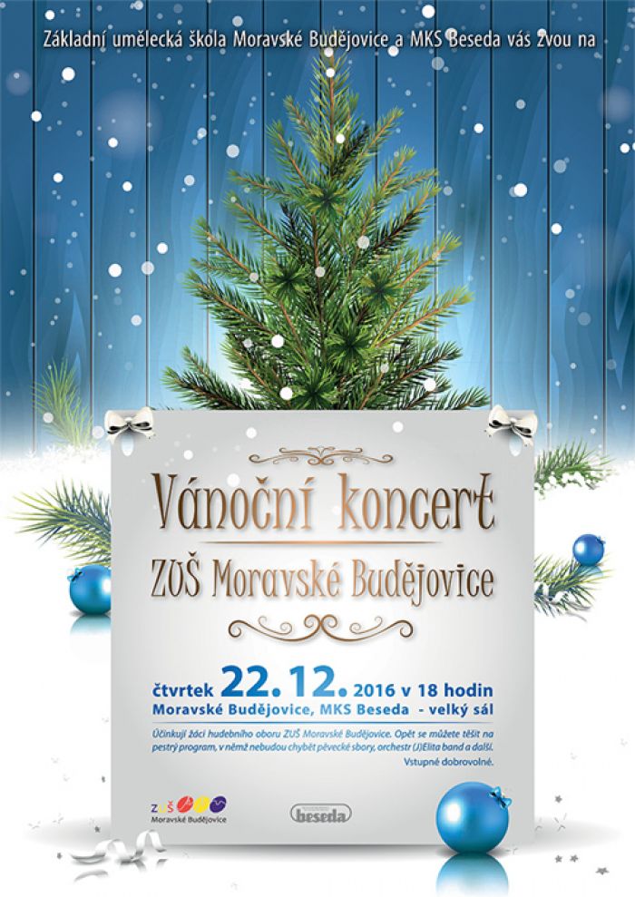22.12.2016 - Vánoční koncert ZUŠ / Moravské Budějovice