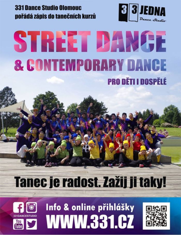 10.01.2017 - Zápis do tanečních kurzů Street Dance a Contemporary Dance - Olomouc