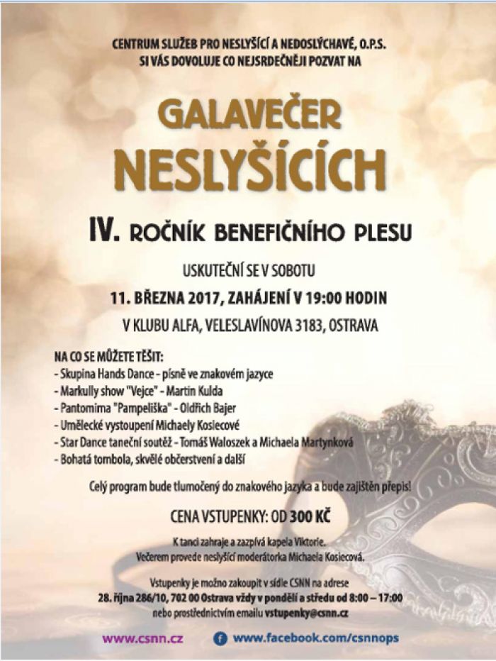 11.03.2017 - Galavečer neslyšících 2017 - Ostrava