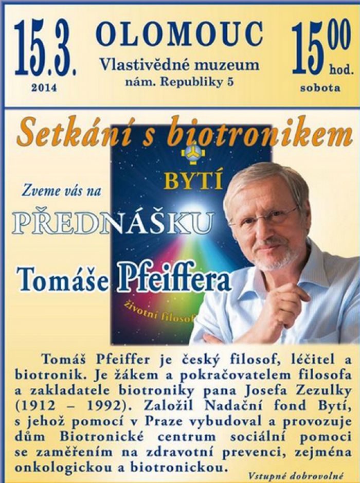15.03.2014 - Tomáš Pfeiffer - Setkání s biotronikem
