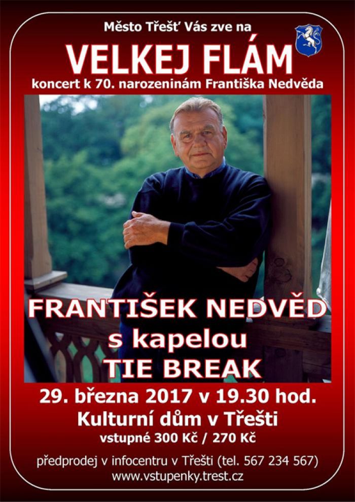 29.03.2017 -  František Nedvěd s kapelou Tie Break  - Třešť