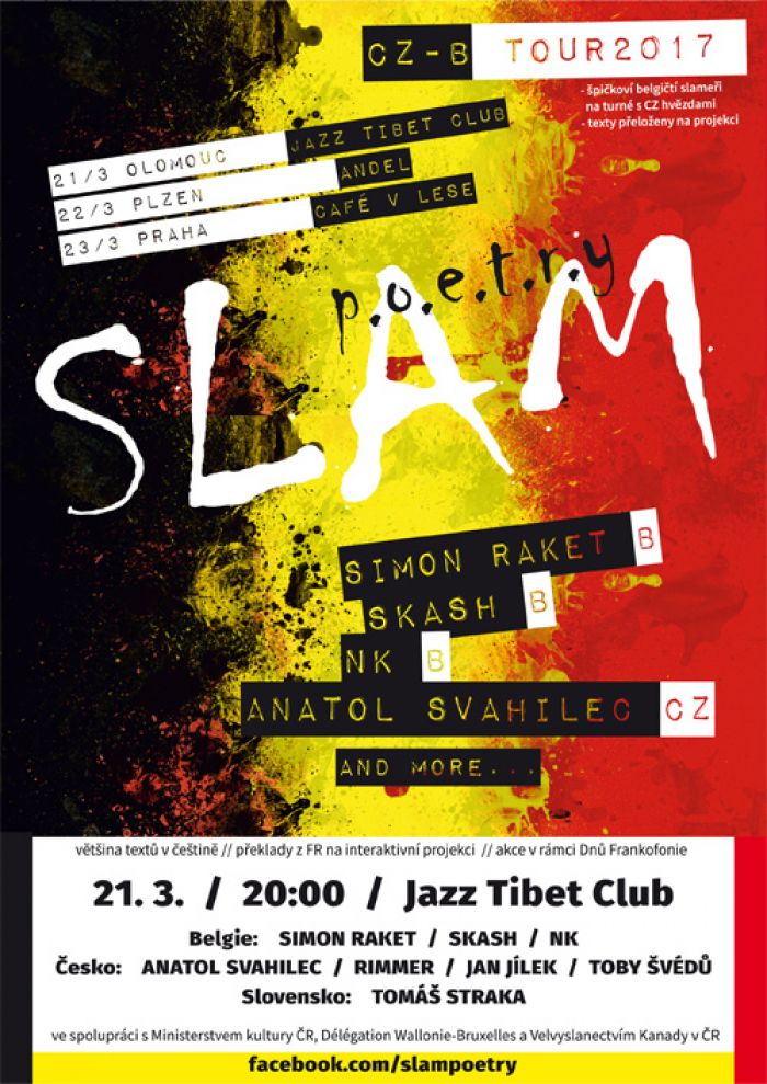 21.03.2017 - Česko - belgický poetry SLAM - Olomouc
