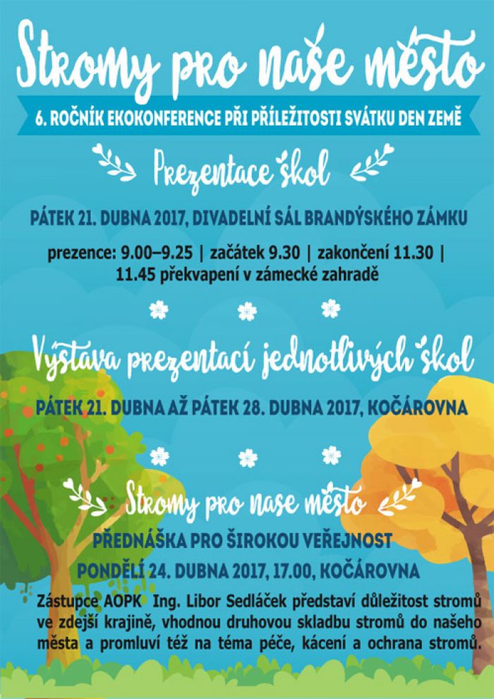 24.04.2017 - Stromy pro naše město - Přednáška  / Brandýs nad Labem