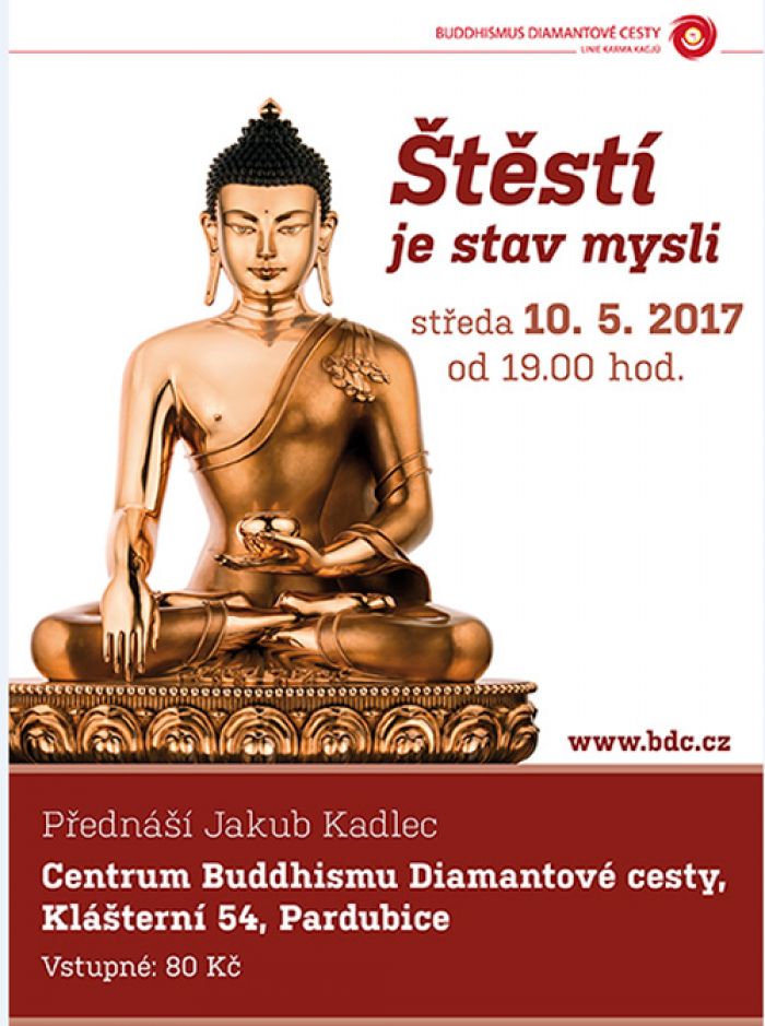 10.05.2017 - Štěstí je stav mysli - Přednáška / Pardubice
