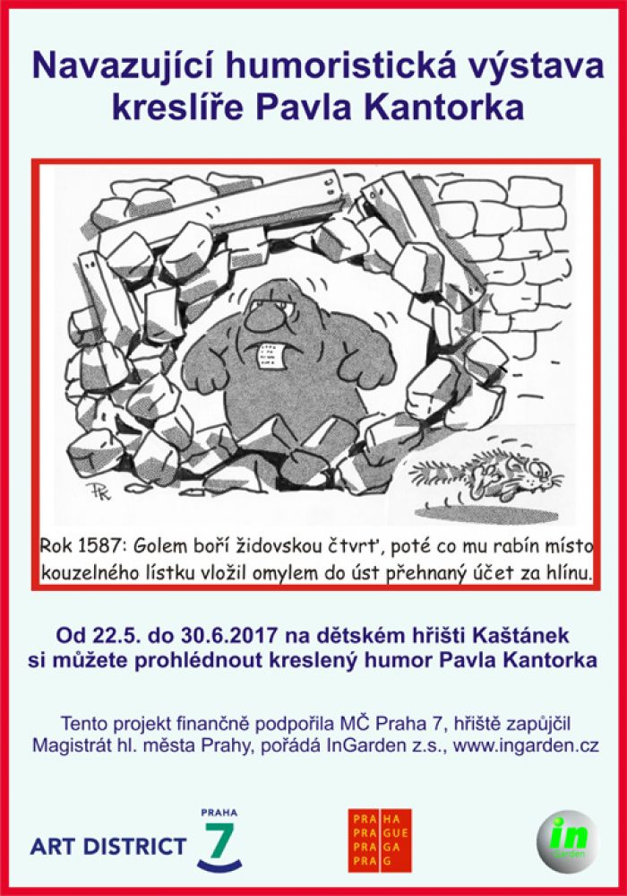 22.05.2017 - Navazující výstava kreslíře Pavla Kantorka - Praha 7