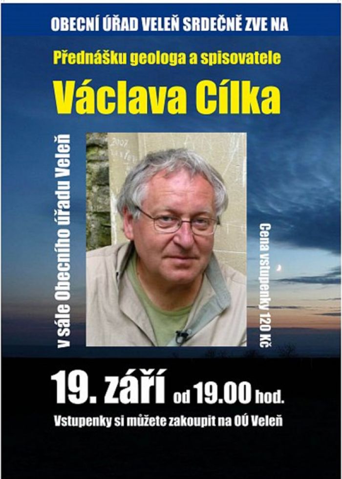 19.09.2017 - Václav Cílek ve Veleni - Přednáška