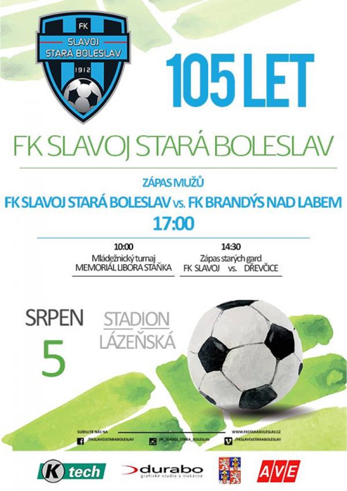 05.08.2017 - 105 let FK SLAVOJ STARÁ BOLESLAV