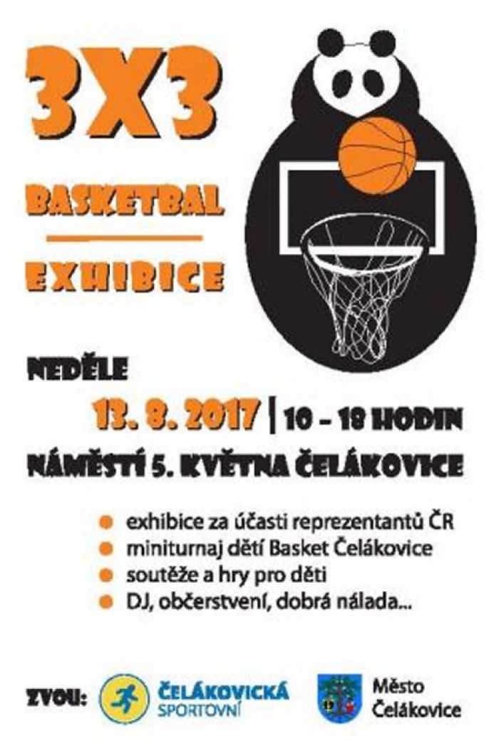 13.08.2017 - Basketbalová exhibice 3 x 3 - Čelákovice