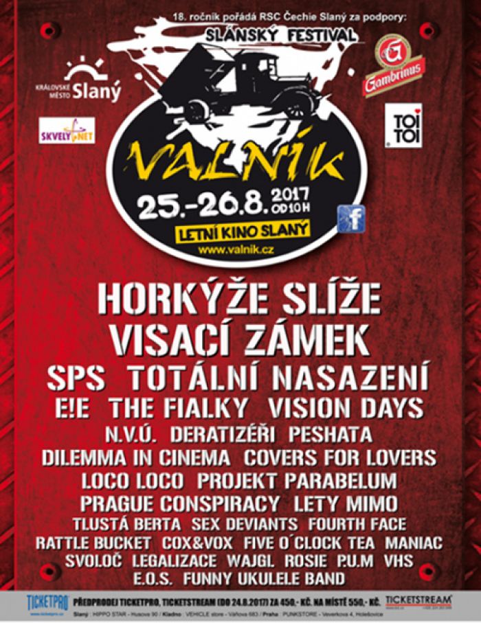25.08.2017 - Slánský rockový open air festival Valník 