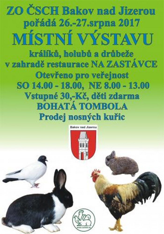26.08.2017 - Výstava králíků holubů a drůbeže - Bakov nad Jizerou