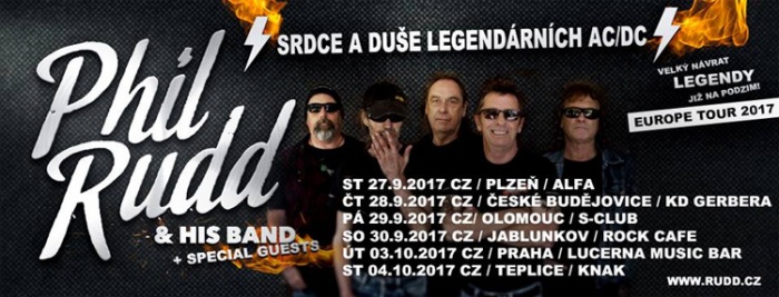 27.09.2017 - Phil Rudd & His Band (AUS)  - Koncert / Plzeň
