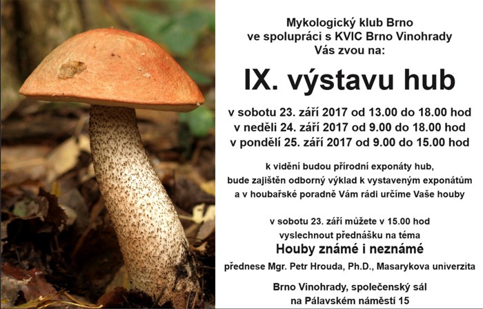23.09.2017 - Výstava hub v Brně