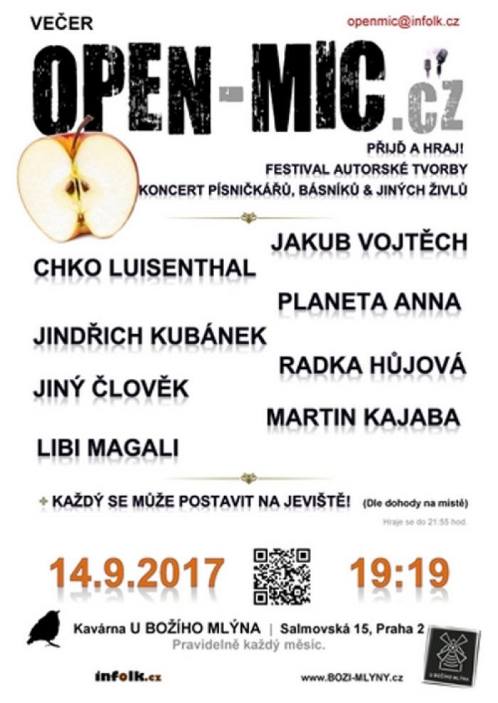 14.09.2017 - Festival autorské tvorby - Přijď a hraj! / Praha 2