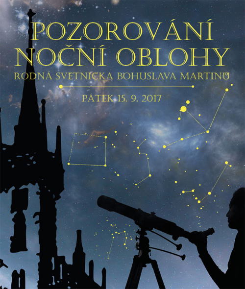15.09.2017 - Galaxie, mlhoviny i hvězdy k vidění z věže kostela sv. Jakuba - Polička